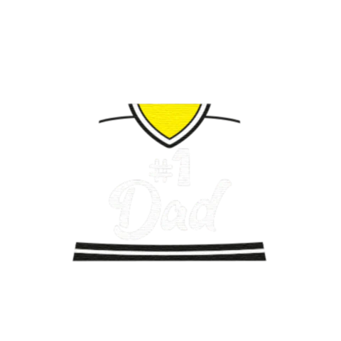 #1 Dad Jersey - Custom Design Minifigure Torso - Image 3