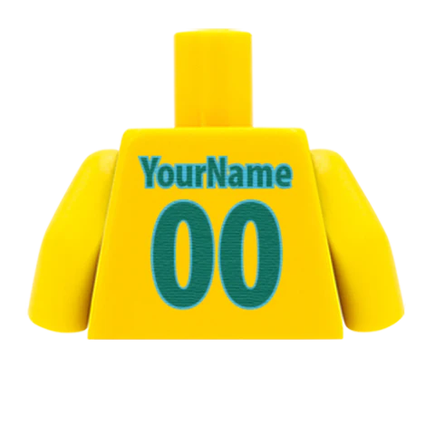 2026 Brazil Football Shirt - Personalised Minifigure Torso - Image 7