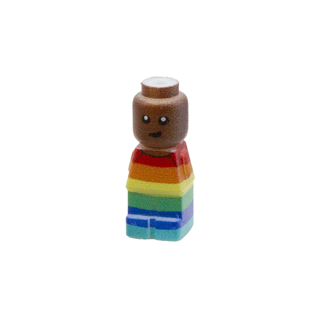 Baby in a Colourful Striped Onesie (Various Skin Tones) - Custom 3D Printed Piece - Image 6