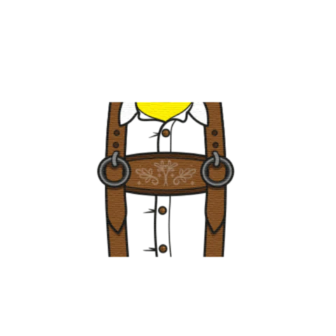 Alpine Oktoberfest Shirt - Custom Design Minifigure Torso - Image 2
