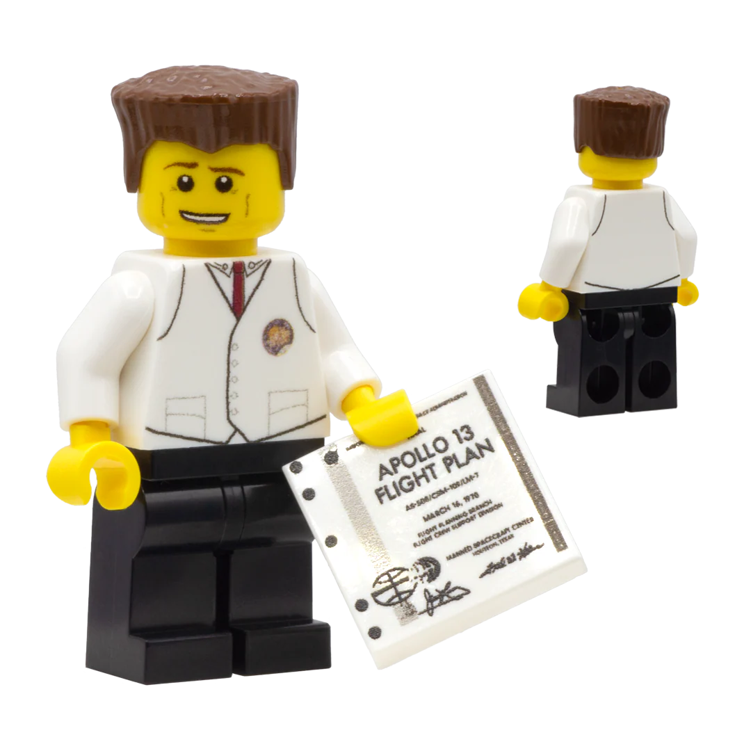Apollo 13 Gene Kranz (Traditional LEGO Yellow) - Custom Design Minifigure