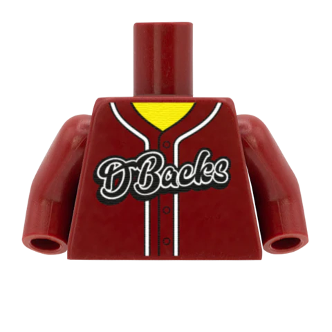 Arizona Diamondbacks (National League) - Custom Design Minifigure Torso