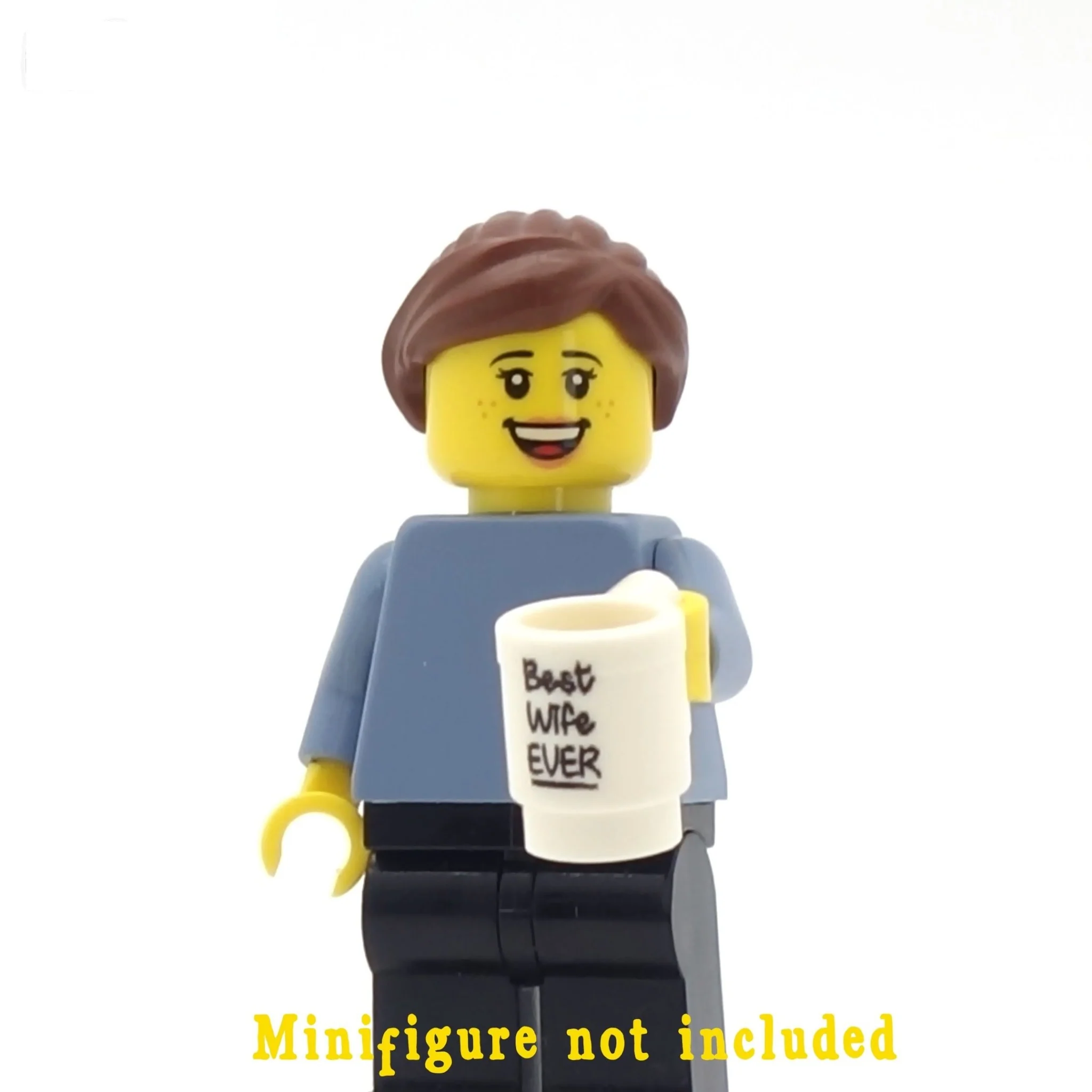 'Best Wife EVER' Mug - Custom Designed LEGO Piece - Image 2