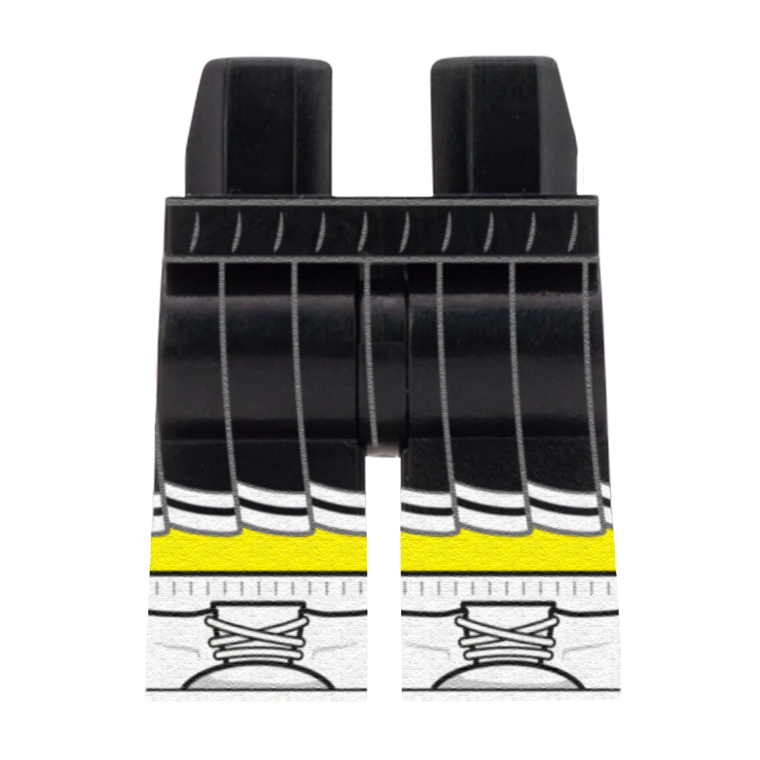 Black Cheerleader Skirt (Various Skin Tones) - Printed Minifigure Legs