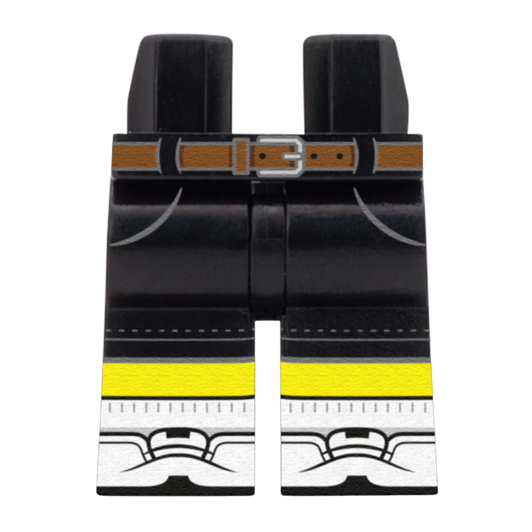 Black Chino Shorts With White Trainers – Custom Printed Legs