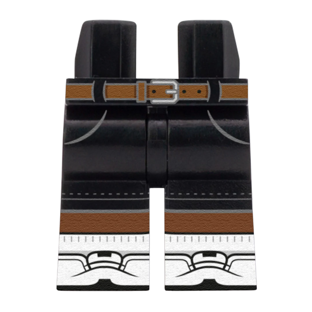Black Chino Shorts With White Trainers – Custom Printed Legs - Image 5