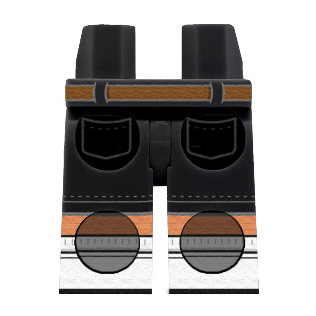 Black Chino Shorts With White Trainers – Custom Printed Legs - Image 8