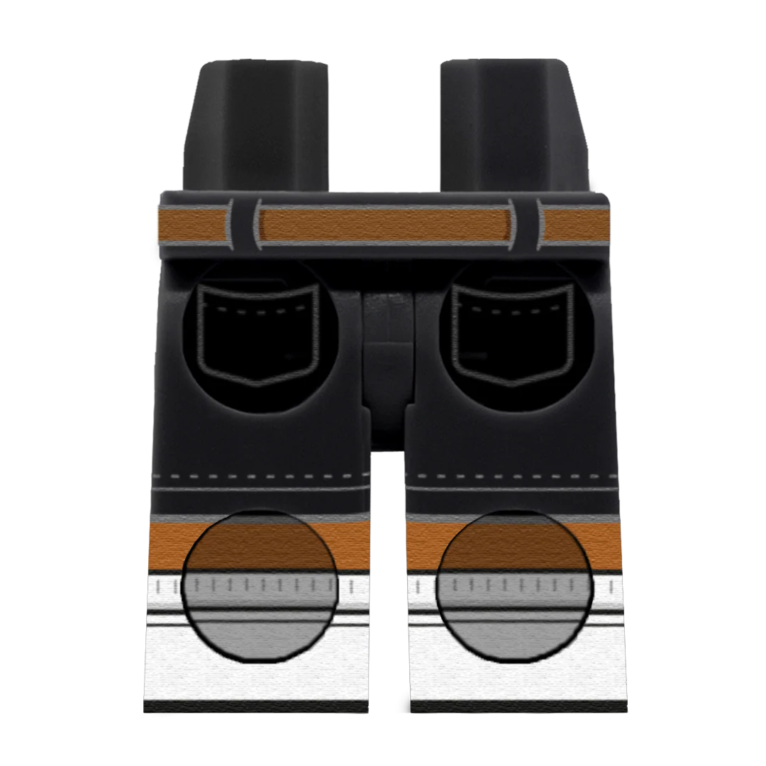 Black Chino Shorts With White Trainers – Custom Printed Legs - Image 9