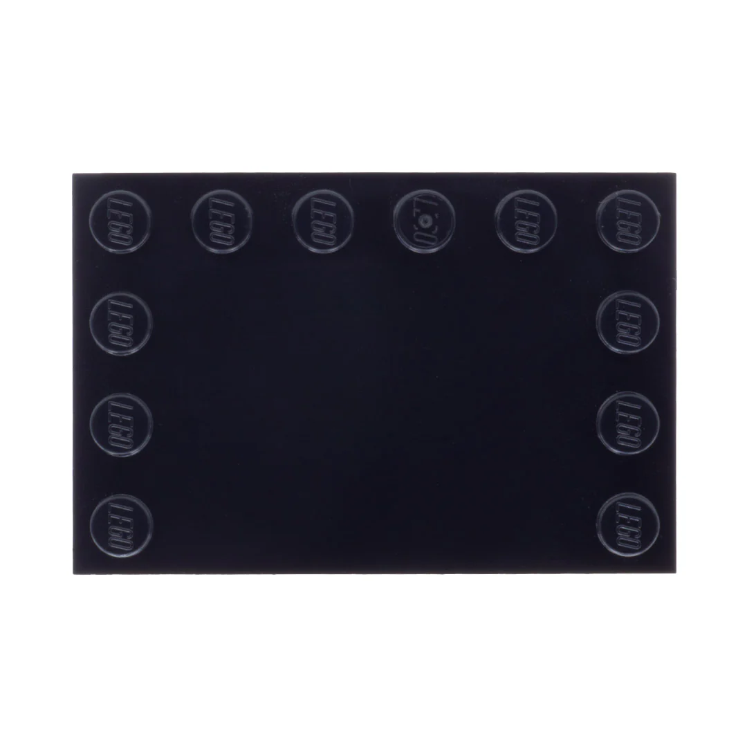Plain Black 'Couples' Baseplate - LEGO Baseplate