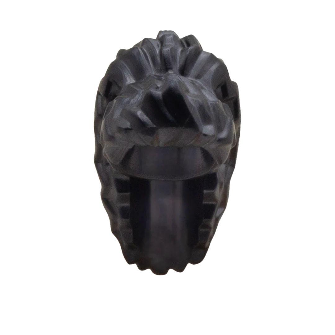 Black High Wavy Ponytail - LEGO Minifigure Hair