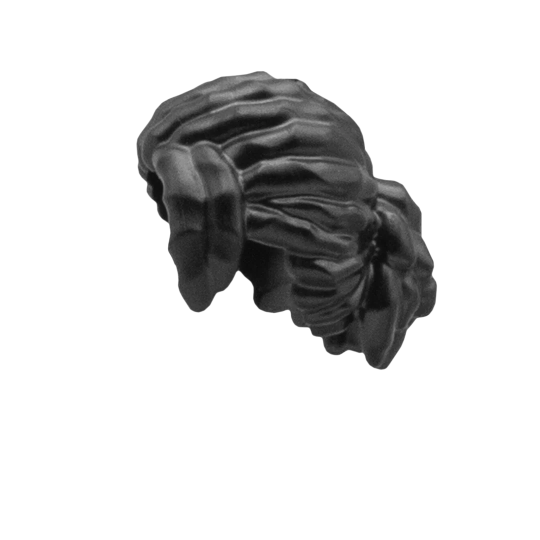 Black Locks Ponytail - LEGO Minifigure Hair - Image 3
