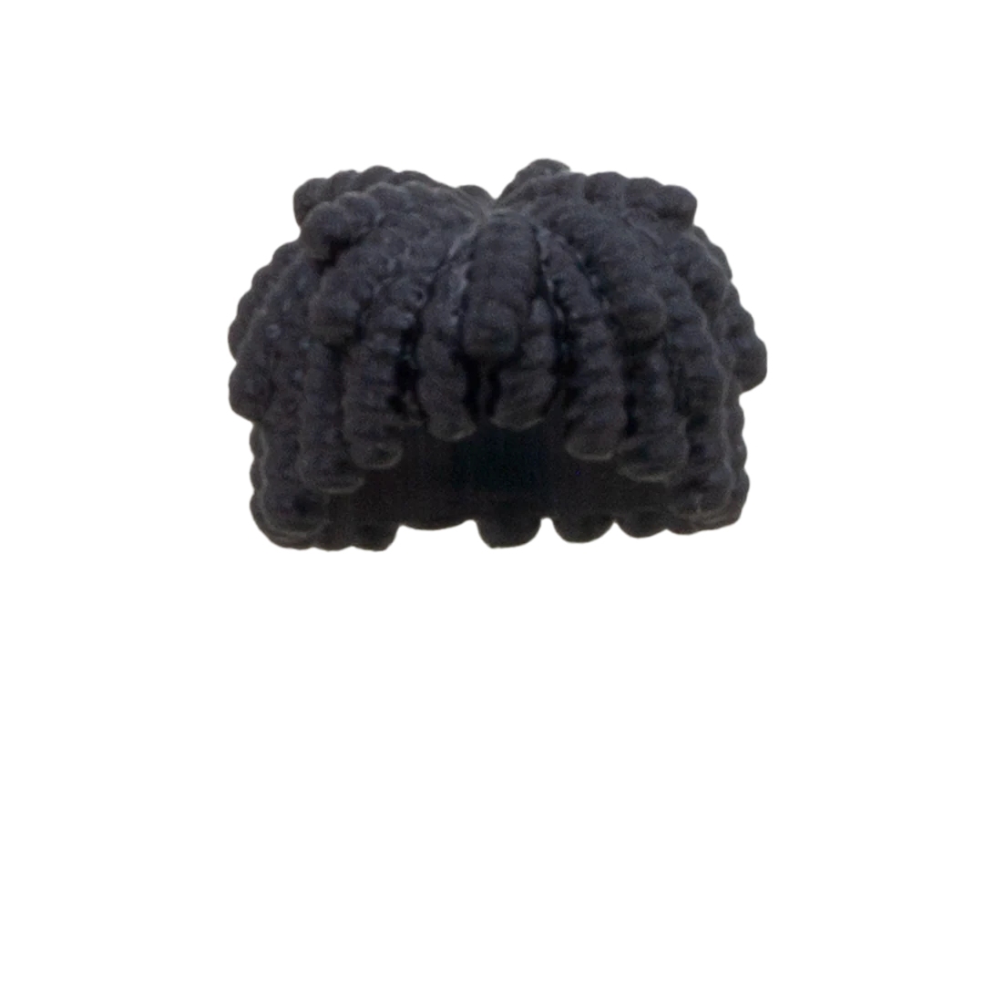 Black Medium Dreads - 3D Printed LEGO Minifigure Hair