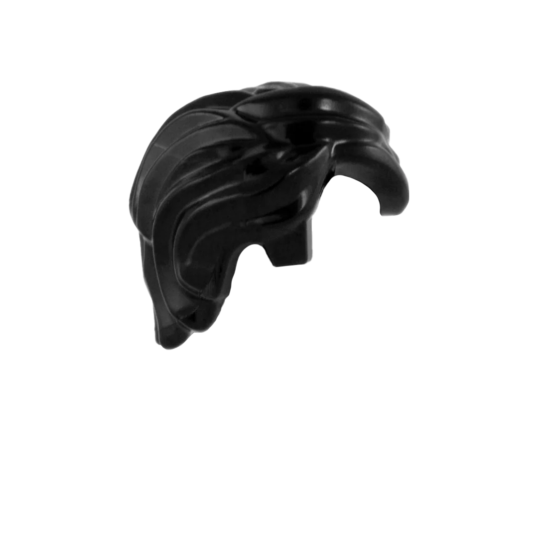 Black Messy - LEGO Minifigure Hair - Image 3