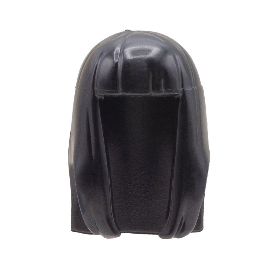 Black Over Shoulders, Blunt Fringe - LEGO Minifigure Hair