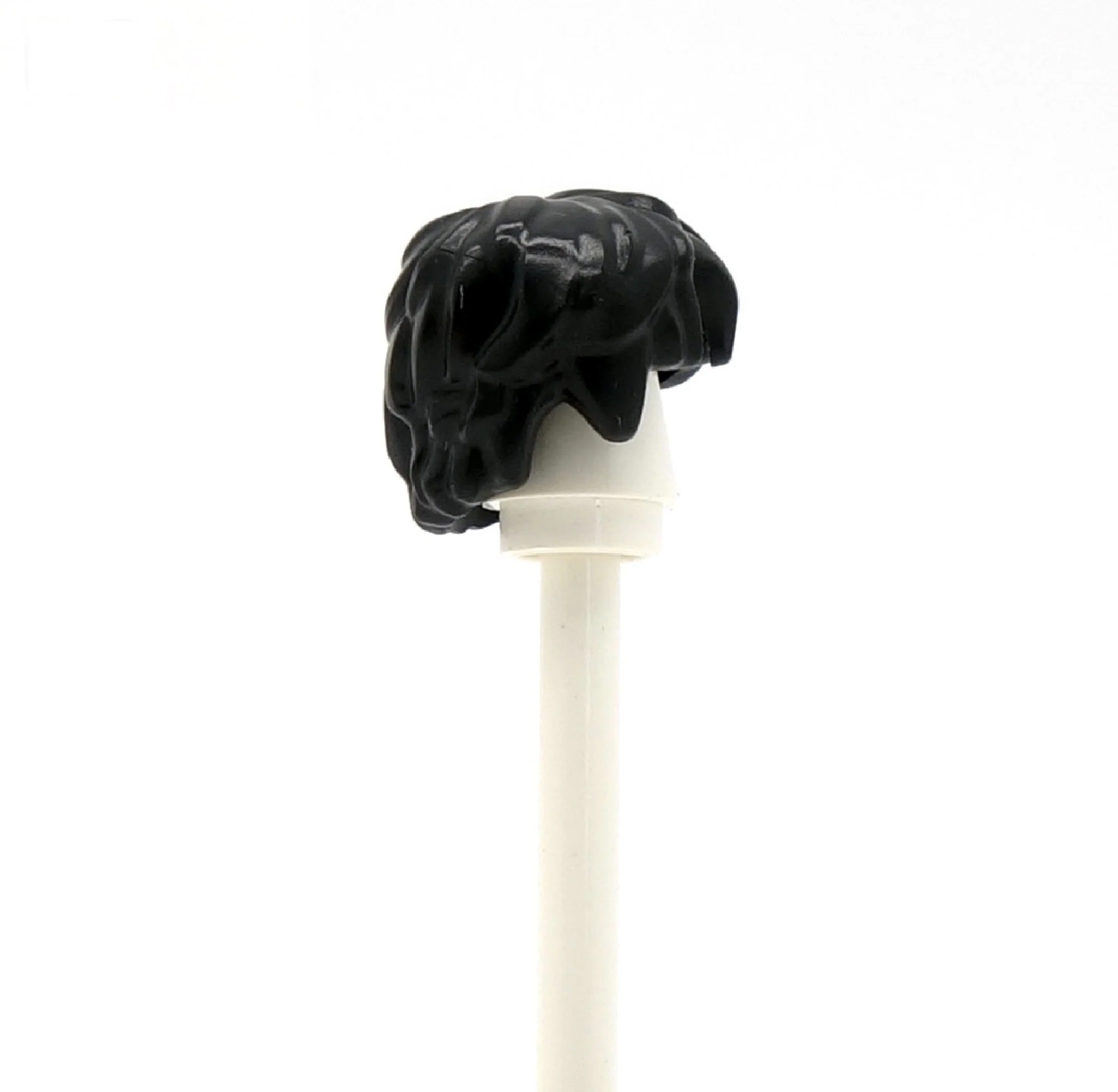 Black Short Thick Messy - LEGO Minifigure Hair - Image 3
