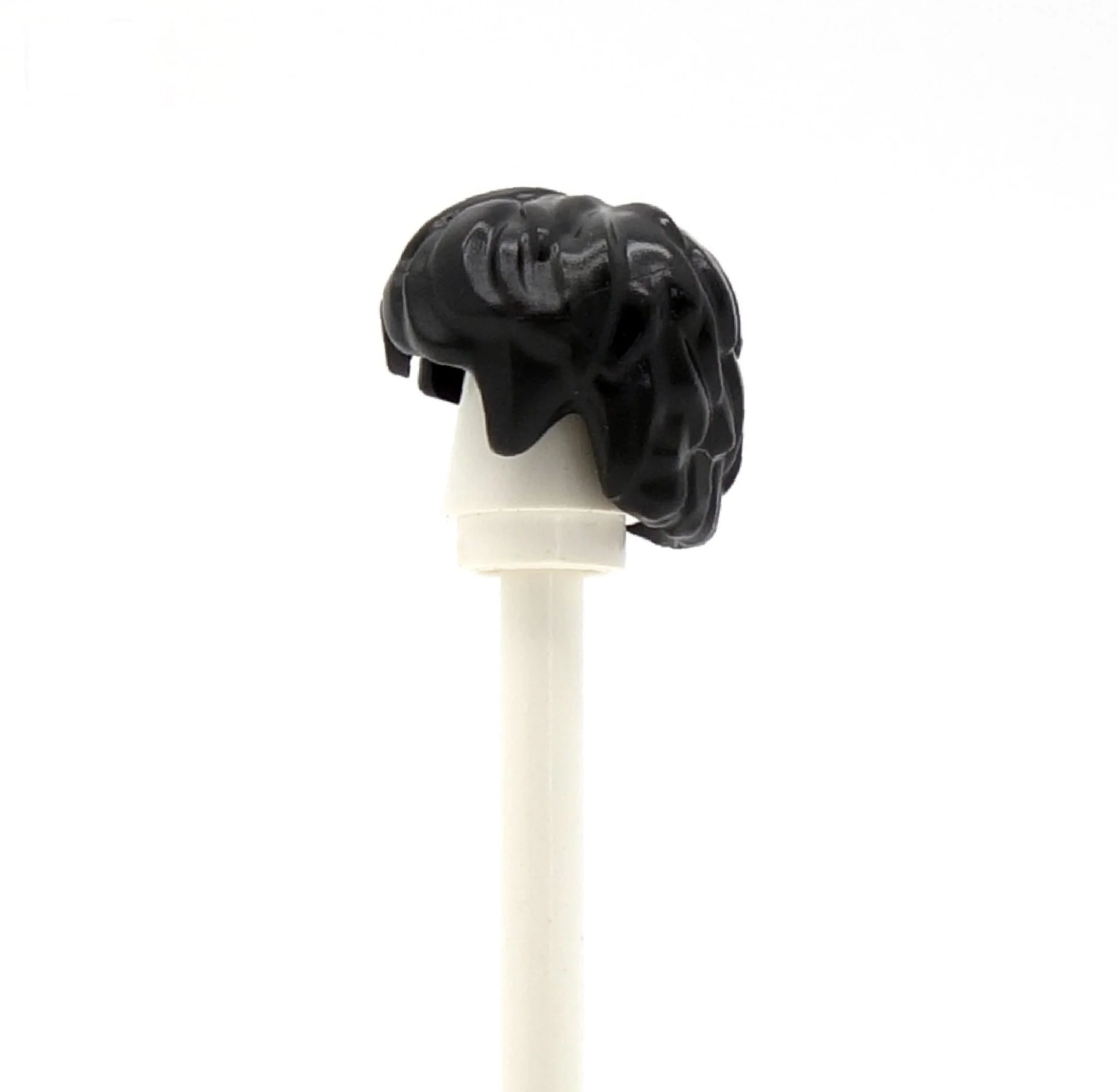 Black Short Thick Messy - LEGO Minifigure Hair - Image 4