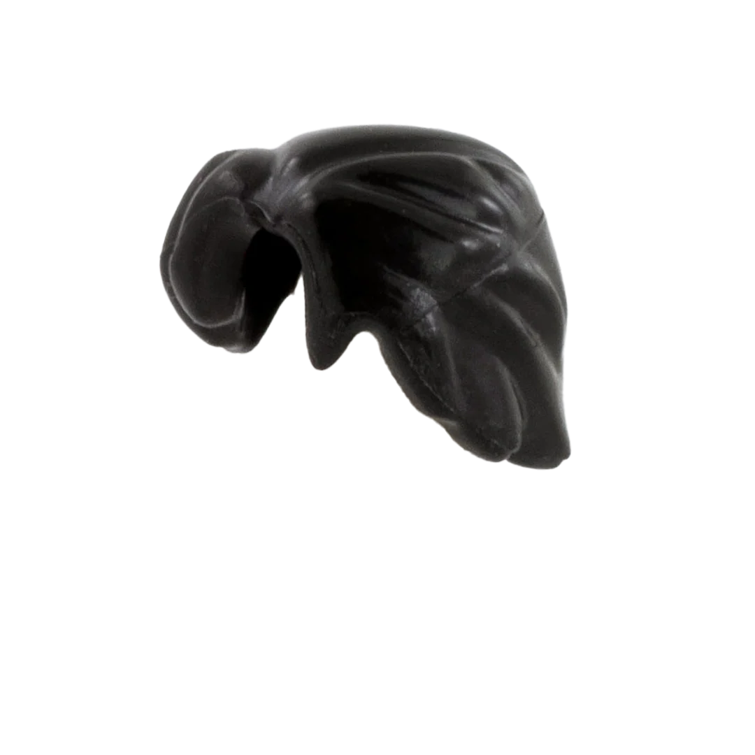 Black Swept, Floppy Fringe - Brickforge Minifigure Hair - Image 3