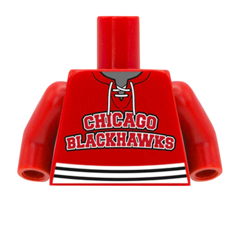 Blackhawks (Add name and number) - Custom Design Minifigure Torso
