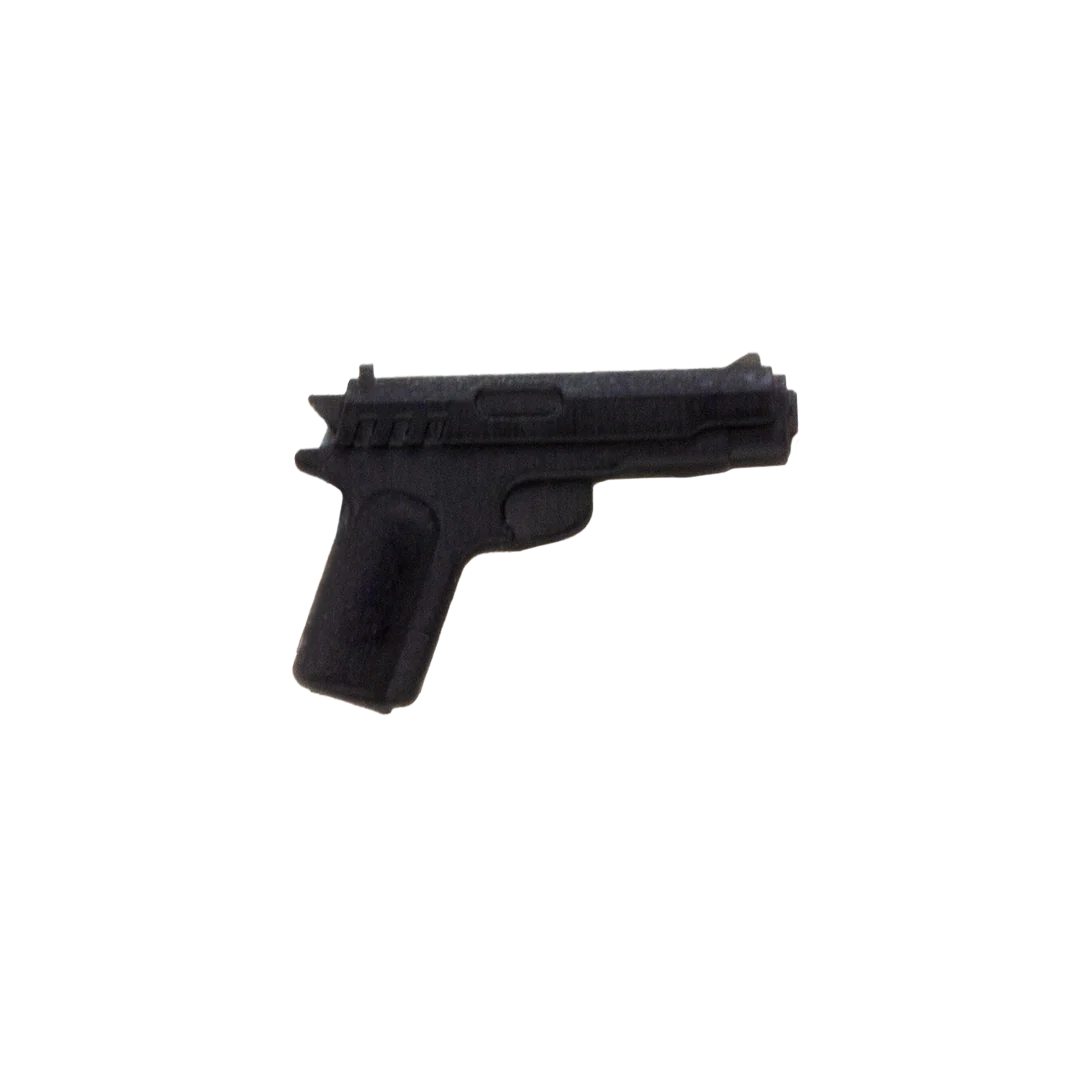 Block Pistol - 3D Printed Minifigure Accessory (Plastic Toy)