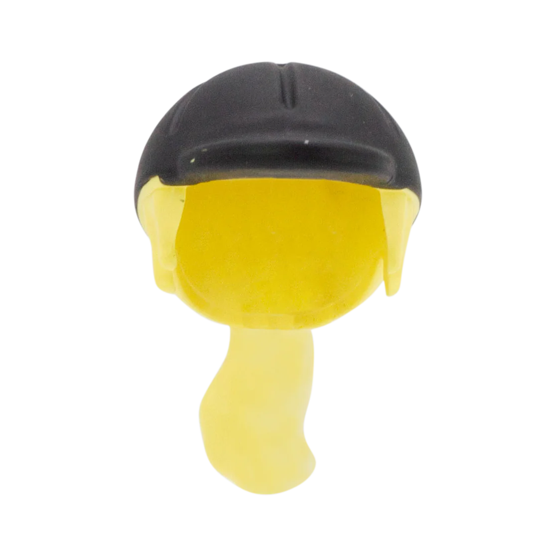 Light Blonde Ponytail with Riding Hat - LEGO Minifigure Hair
