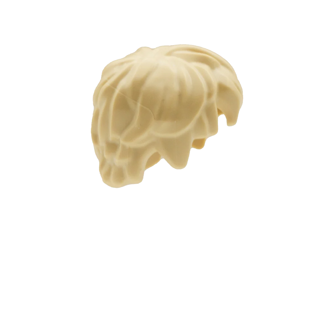 Blonde Short Thick Messy Hair - LEGO Minifigure Hair - Image 3