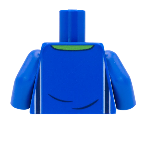 Blue LEGO Football/Soccer Shirt - Custom Design Minifigure Torso - Image 2
