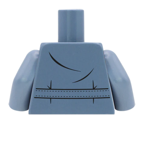 Boiler Suit - Custom Design Minifigure Torso - Image 44