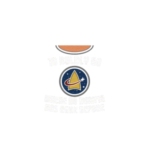 Boldly Go Graphic T-Shirt - Custom Design Minifigure Torso - Image 38