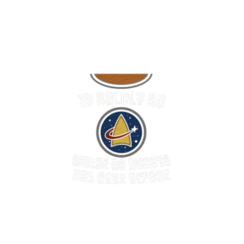 Boldly Go Graphic T-Shirt - Custom Design Minifigure Torso - Image 39