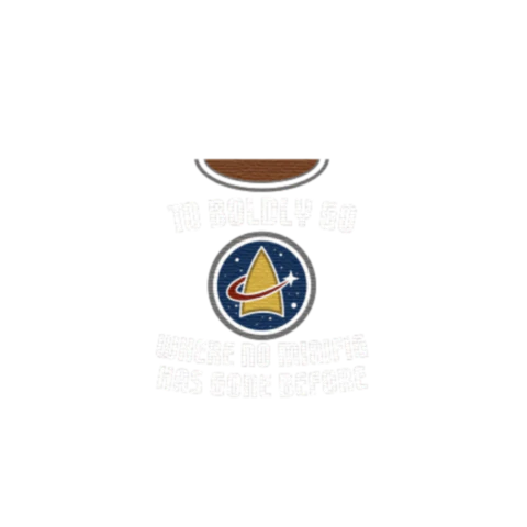 Boldly Go Graphic T-Shirt - Custom Design Minifigure Torso - Image 40