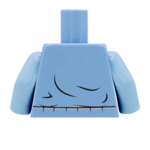 Bomber Jacket Over Cable Knit - Custom Design Minifigure Torso - Image 45
