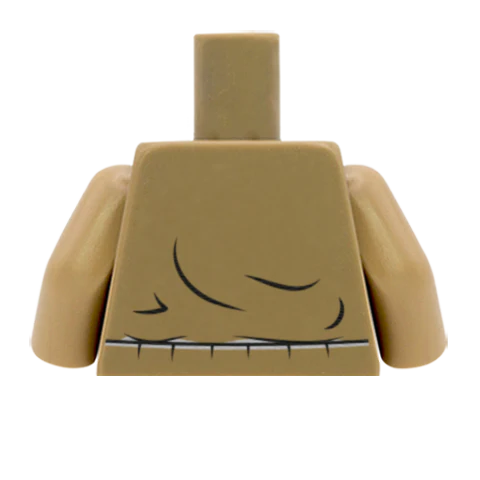 Bomber Jacket Over Cable Knit - Custom Design Minifigure Torso - Image 53