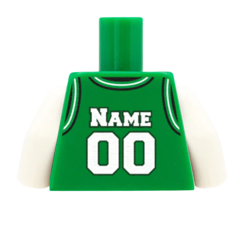Boston Celtics (East Conference) - Custom Design Minifigure Torso - Image 7