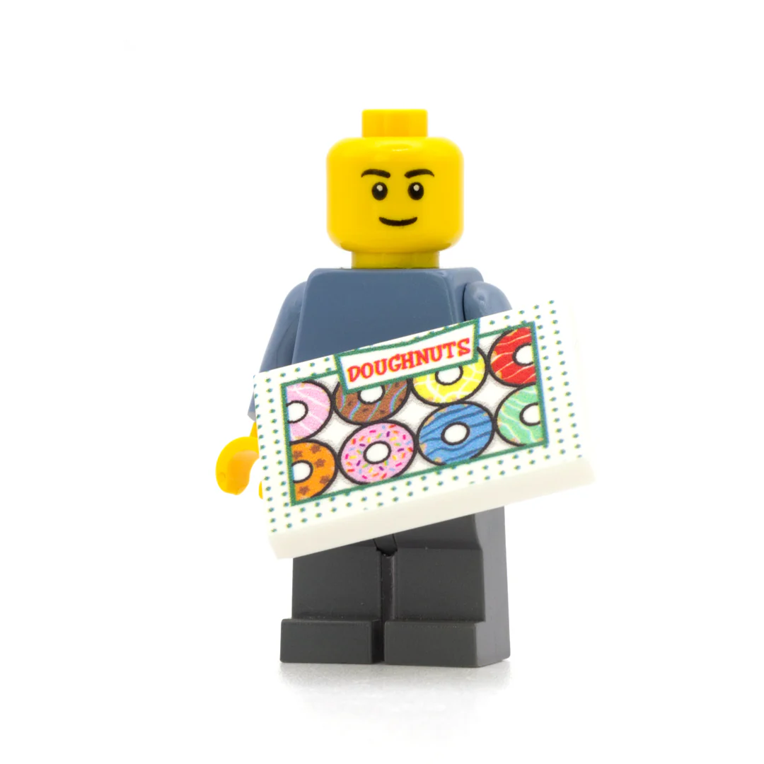 Pretend "Box of Doughnuts" - Custom Design Tile - Image 2