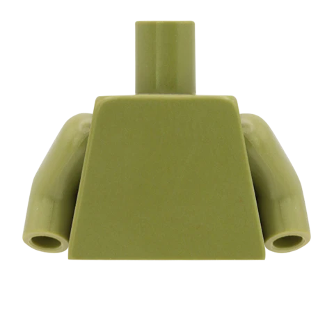 Breast Pockets Open Jacket over T Shirt - Custom Design Minifigure Torso - Image 15