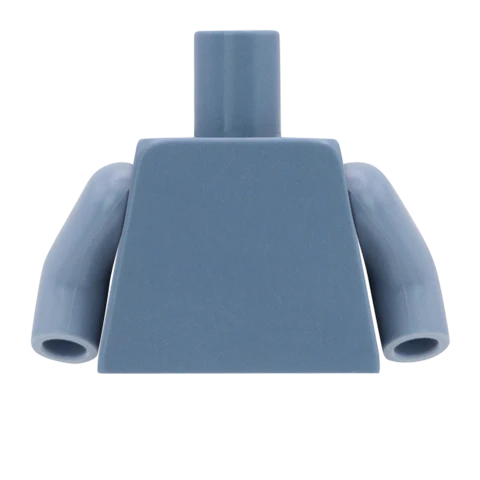 Breast Pockets Open Jacket over T Shirt - Custom Design Minifigure Torso - Image 4