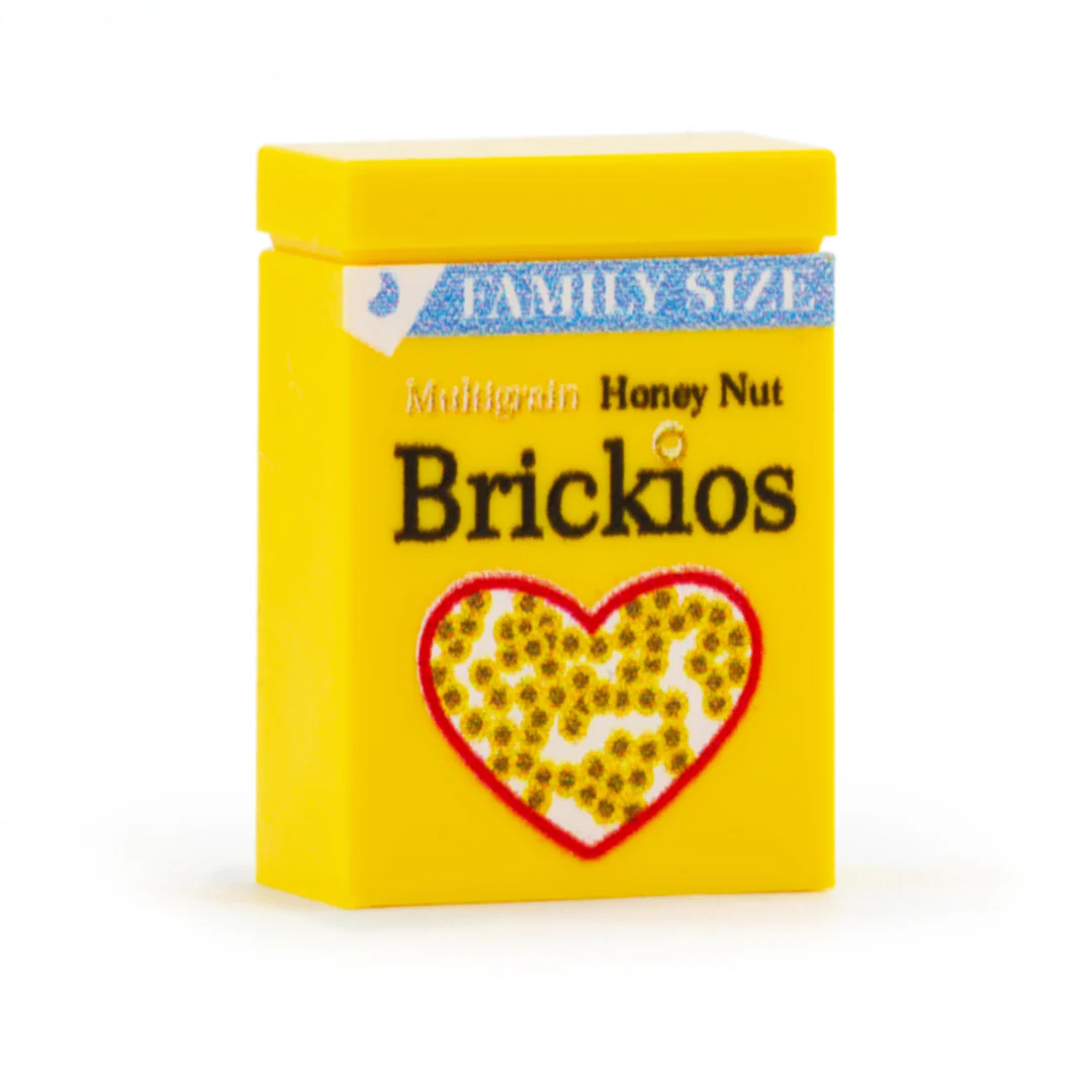 Pretend "Brickios Cereal" - Custom Design Accessory (Plastic Toy)