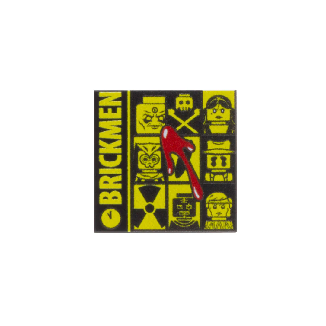 Brickmen Comic - Custom Design Tile