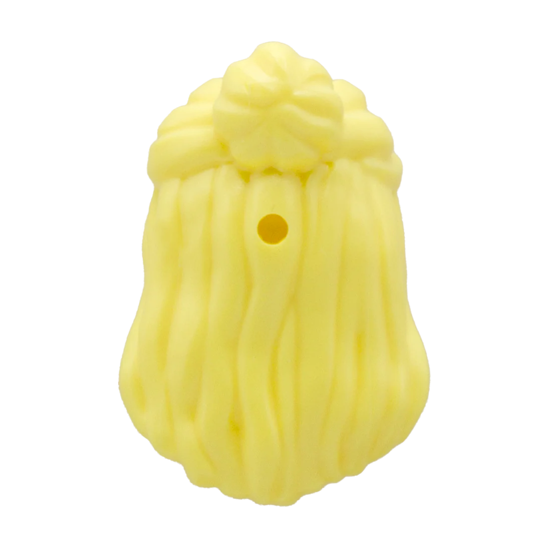 Light Blonde Long with Tied Bun - LEGO Minifigure Hair - Image 3