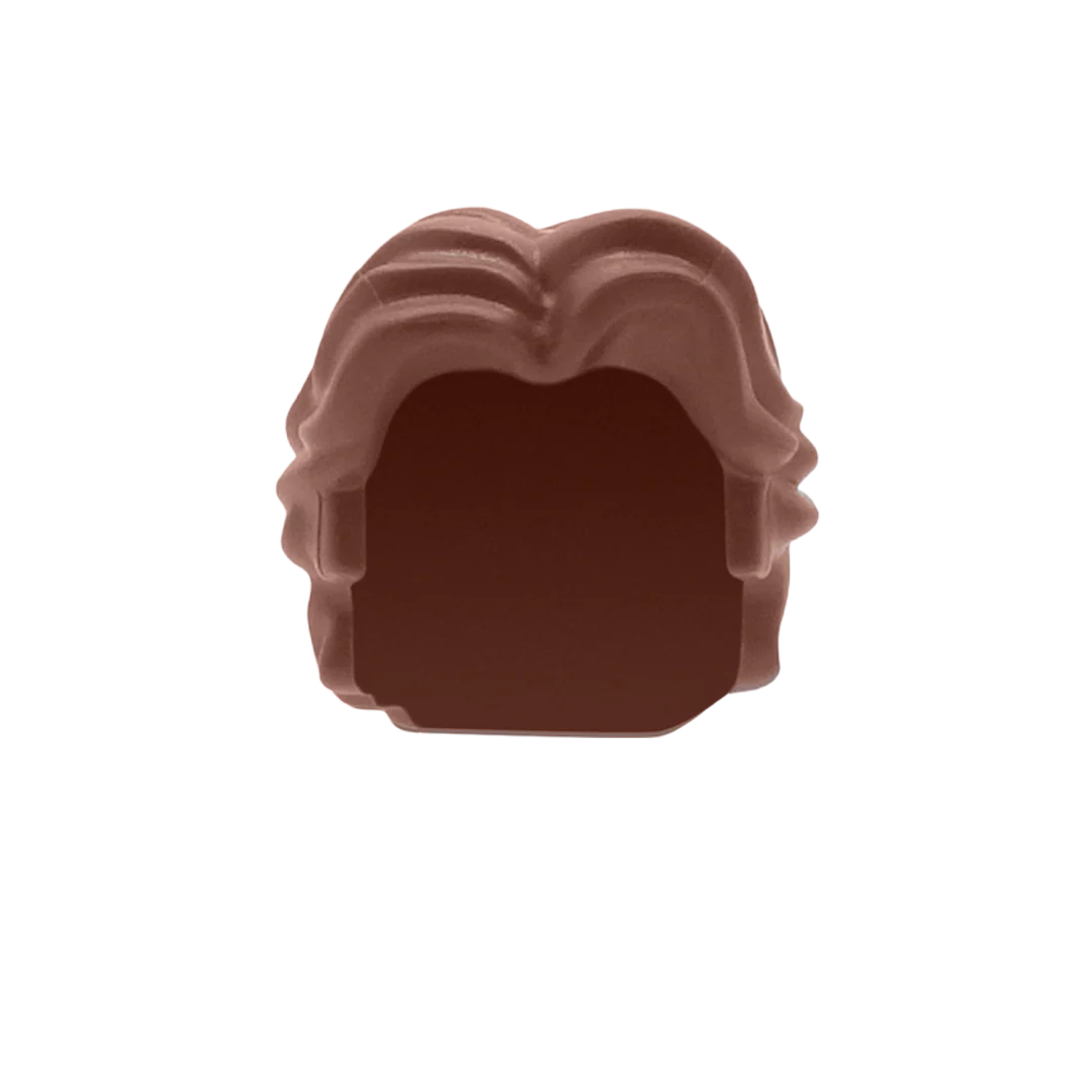 Brown ‘Curtains’ - LEGO Minifigure Hair