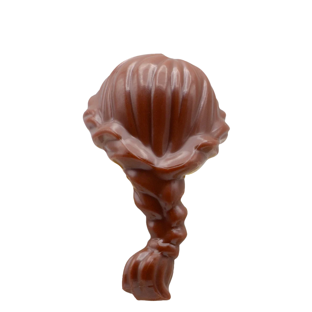 Brown Long Plaited - LEGO Minifigure Hair - Image 2