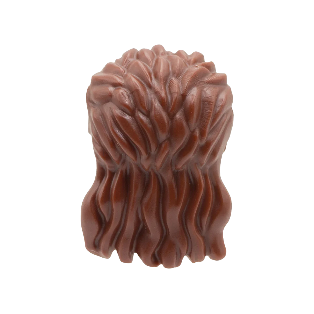 Brown Mullet - LEGO Minifigure Hair - Image 2