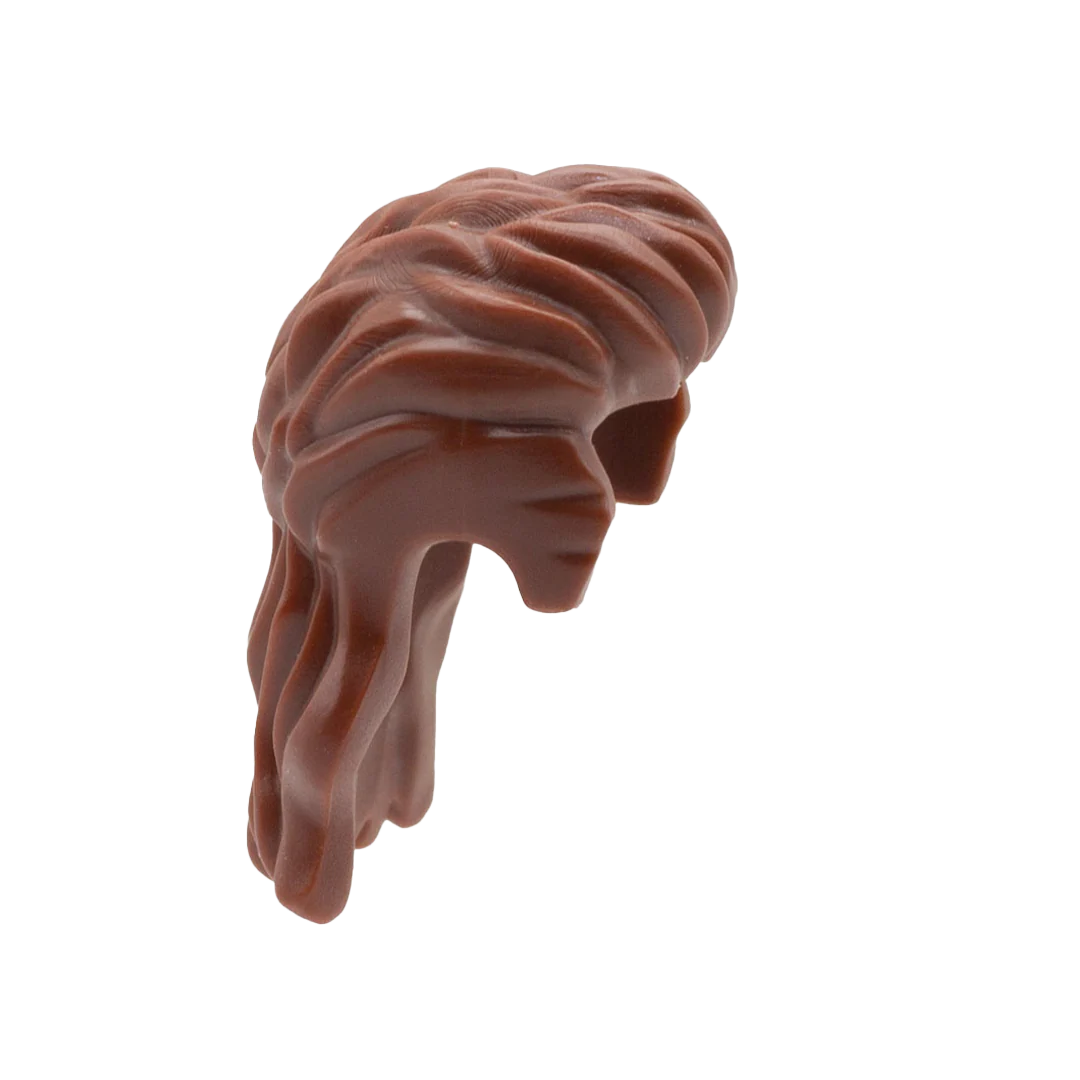 Brown Mullet - LEGO Minifigure Hair - Image 3