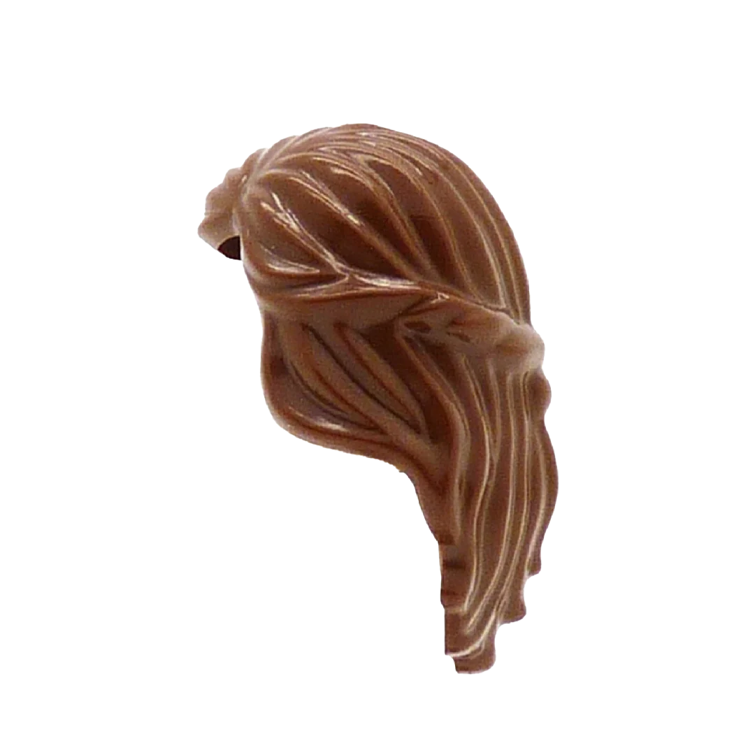 Brown 'Princess' - LEGO Minifigure Hair - Image 3