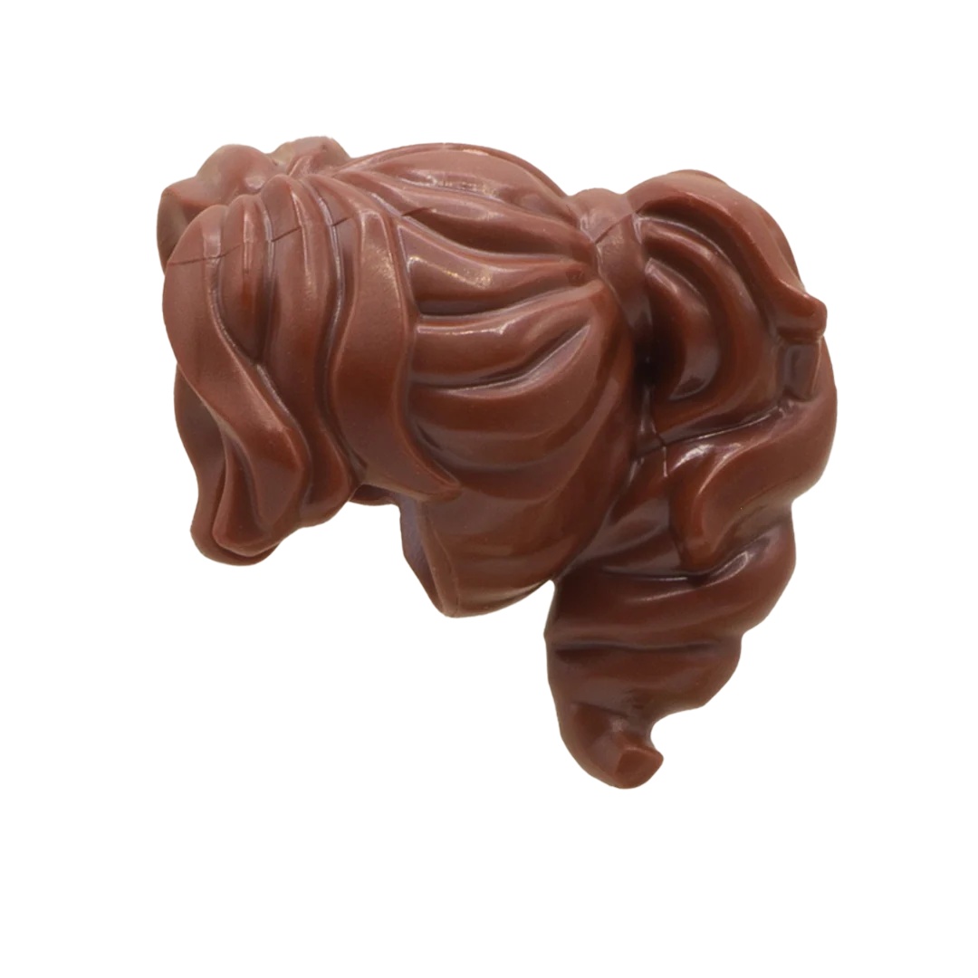 Brown Thick Ponytail - LEGO Minifigure Hair - Image 3