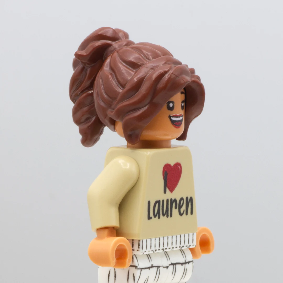 Brown Thick Ponytail - LEGO Minifigure Hair - Image 4