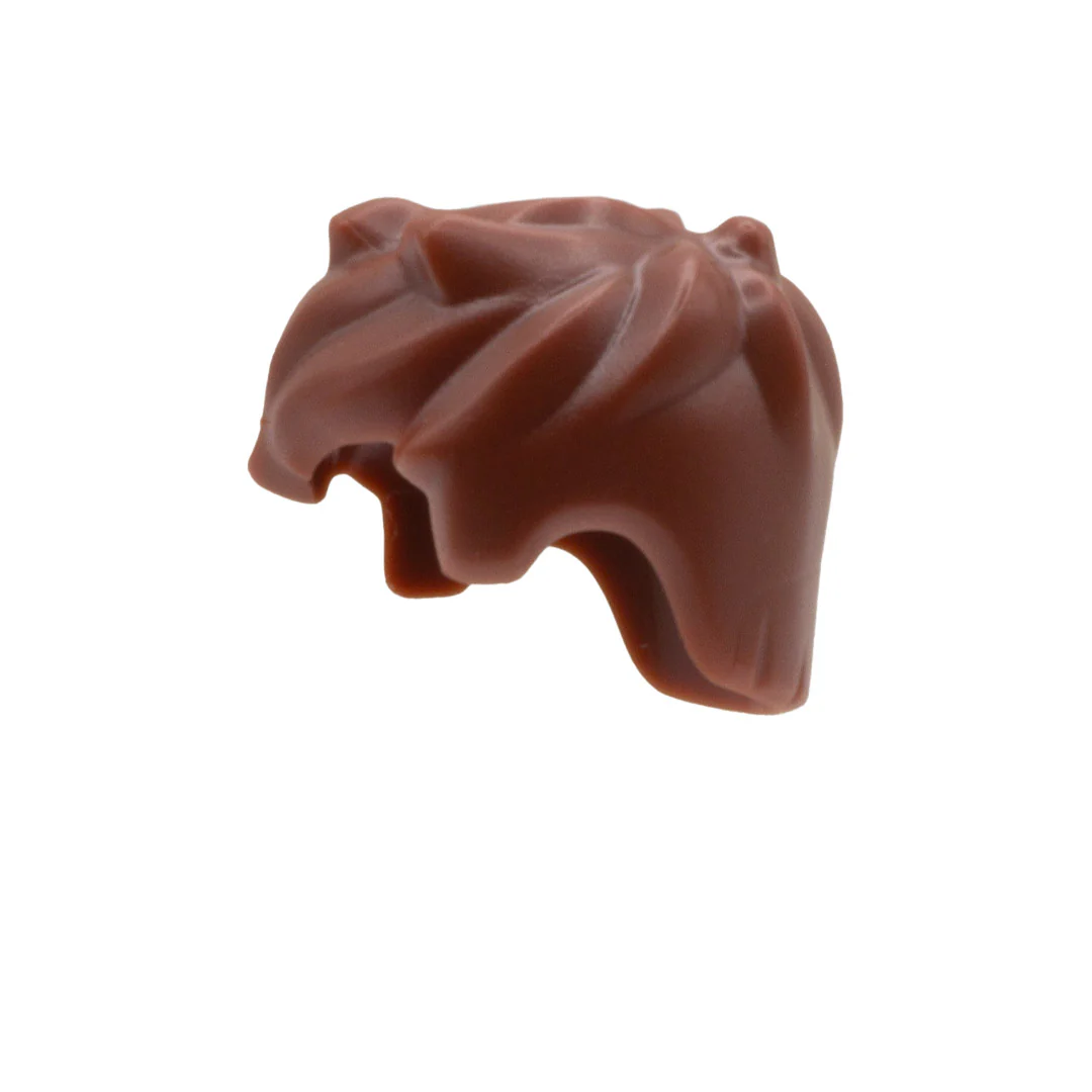 Brown Tufted Spiky Hair - LEGO Minifigure Hair - Image 2