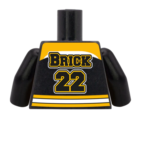 Bruins (Add name and number) - Custom Design Minifigure Torso - Image 2