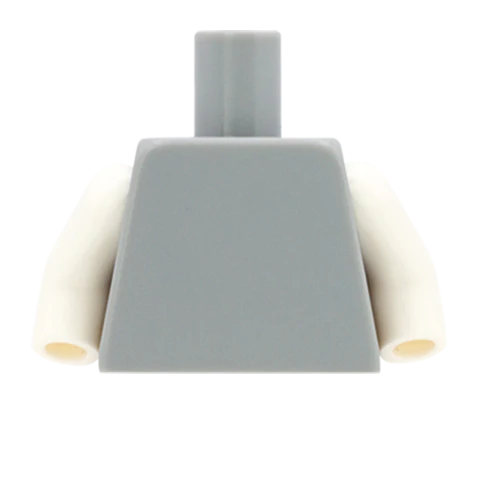 Cable Knit Jumper Over Shirt - Custom Design Minifigure Torso - Image 2