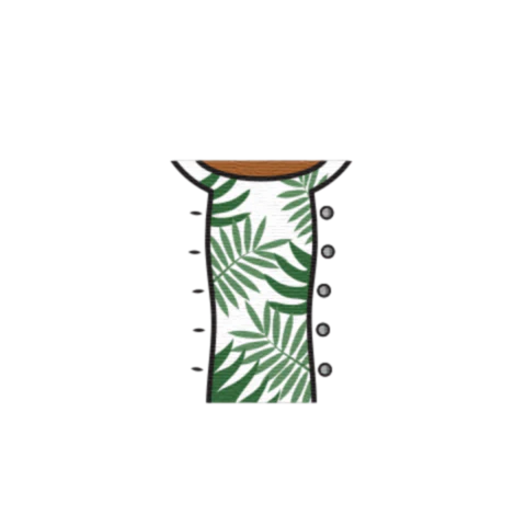 Cardigan over Leafy Top - Custom Design Minifigure Torso - Image 34